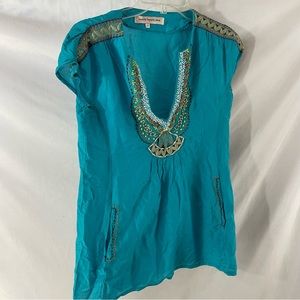 Nanette Leopore Swim Turquoise Swim cover up